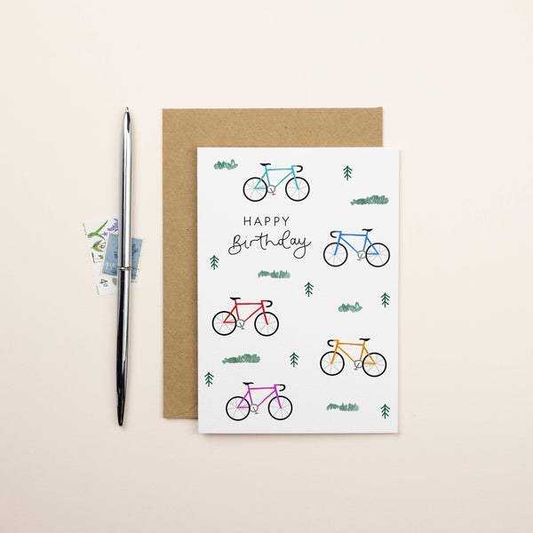 Happy Birthday Cycling Card