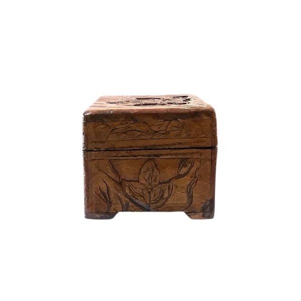 Vintage Carved Wooden Box