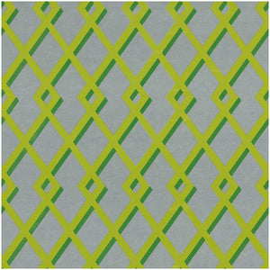Trellis Green & Silver Roll Foil Wrapping Paper