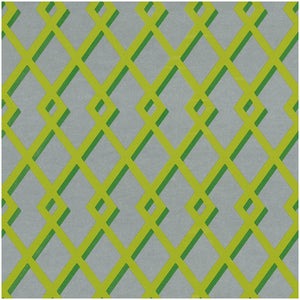 Trellis Green & Silver Roll Foil Wrapping Paper