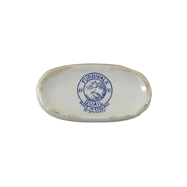 Vintage Furnivals “Quail Blue” Porcelain Match Holder