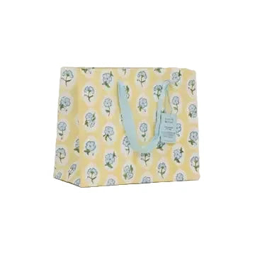 Hand Block Printed Gift Bags - Scallop Tiles Alaska