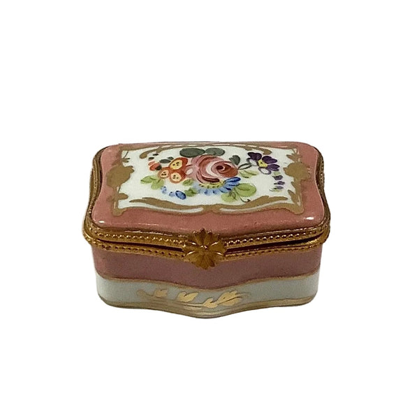 Vintage Hand-Painted French Porcelain Trinket Box