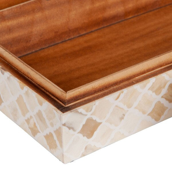 Rhea Wood & Bone Decorative Box (2 sizes)