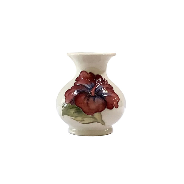 Vintage Moorcroft Pottery “Hibiscus“ Vase