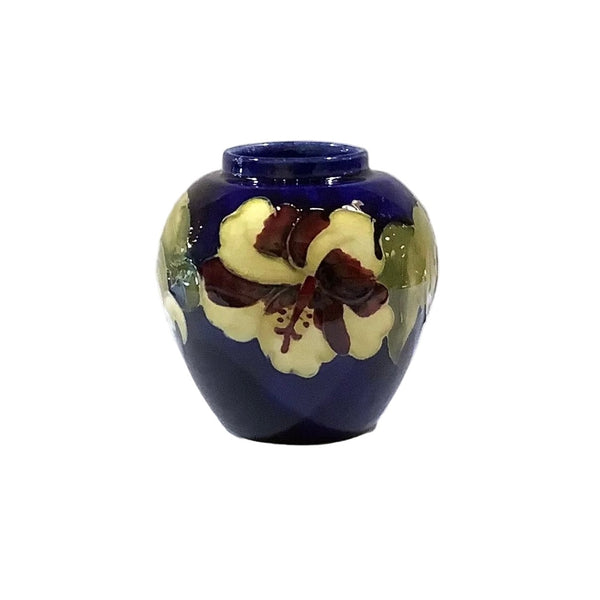 Vintage Moorcroft Pottery “Hibiscus” Vase