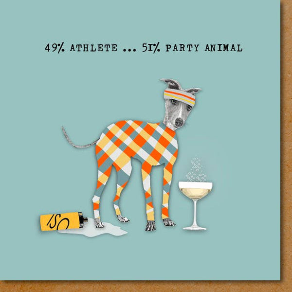Athlete and Party Animal Birthday Card