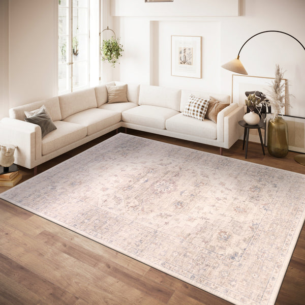 Flaire Vintage Style Washed Rug