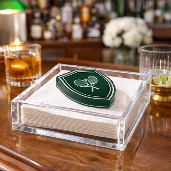 Acrylic Napkin Weight - Tennis