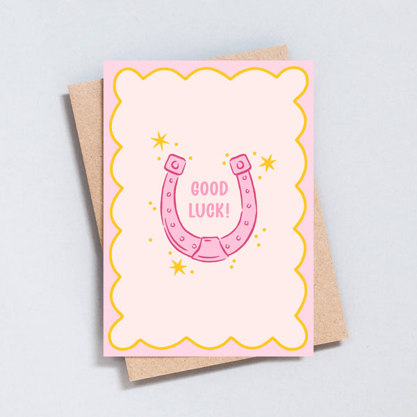 Good Luck Horseshoe Greeting Card