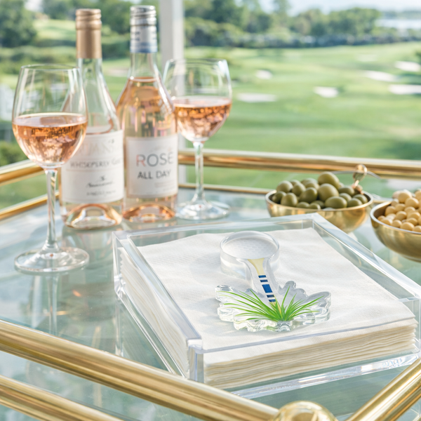 Acrylic Napkin Weight - Golf
