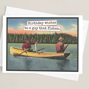 Birthday Wishes To A Guy That Fishes Card