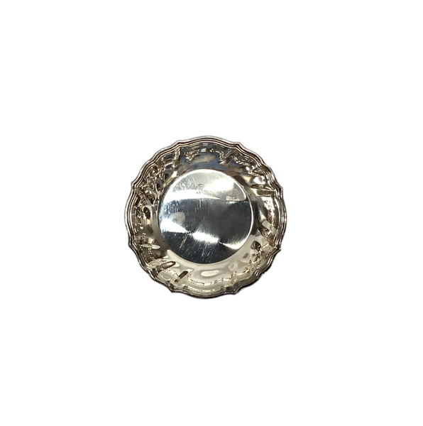 Vintage Silver-Plated Small Round Dish