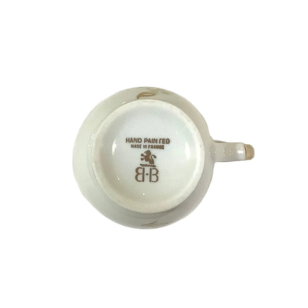 Vintage Birks French White & Gold Creamer