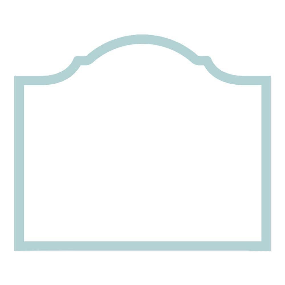 Arch Robin's Egg Blue Place Card 8 in Package