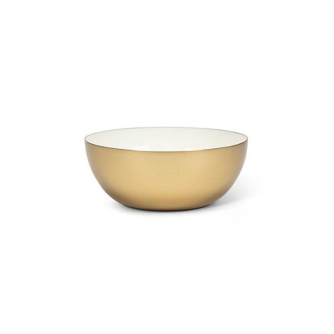 Ivory & Gold Mini Enamelled Bowl