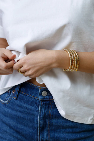 Rolling Gold Bangle