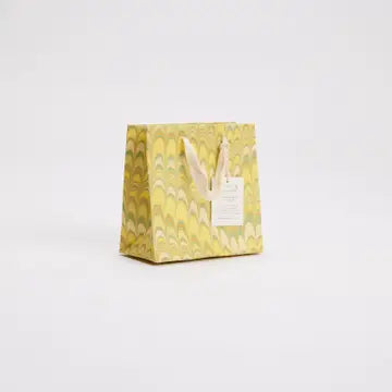 Hand Marbled Small Gift Bag - Bouquet