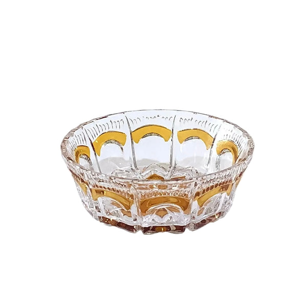 Vintage German Cut Glass Bowl