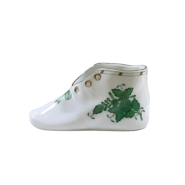 Vintage Herend Chinese Bouquet Porcelain Baby Shoe