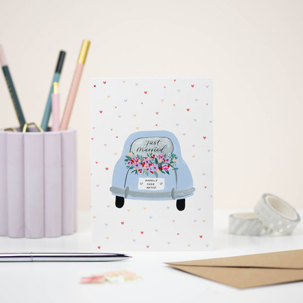 Just Married Wedding Card
