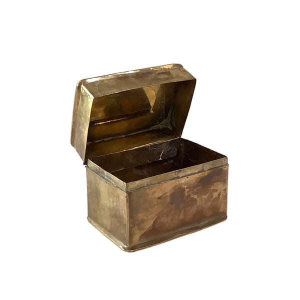 Vintage Brass Hinged Box