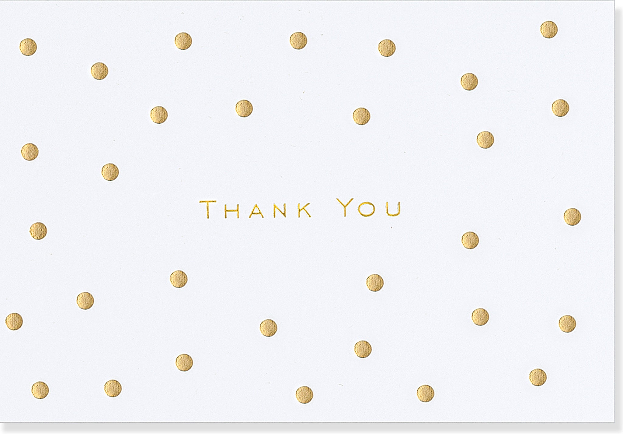 Gold Dots Thank You Card