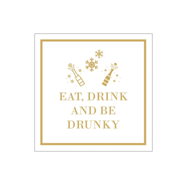 Cocktail Napkins - Be Drunky