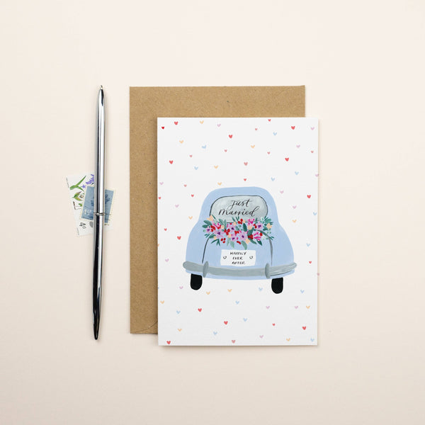 Just Married Wedding Card