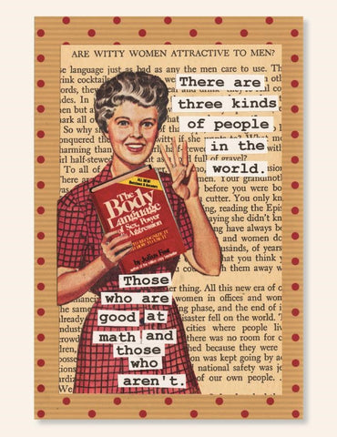 Humour 3 Kinds Of People Card