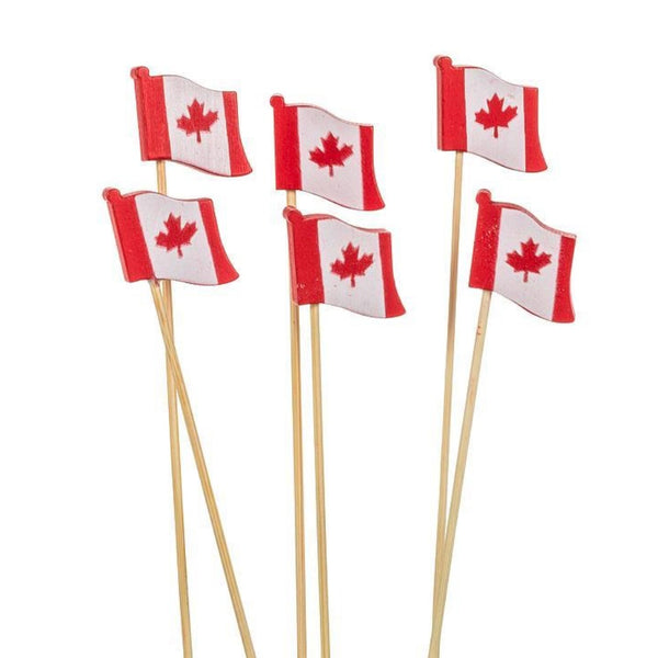 Canada Flag Picks - 80 Pieces