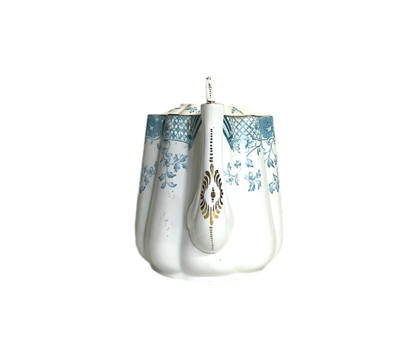 Vintage Genoa Blue & Gold Teapot
