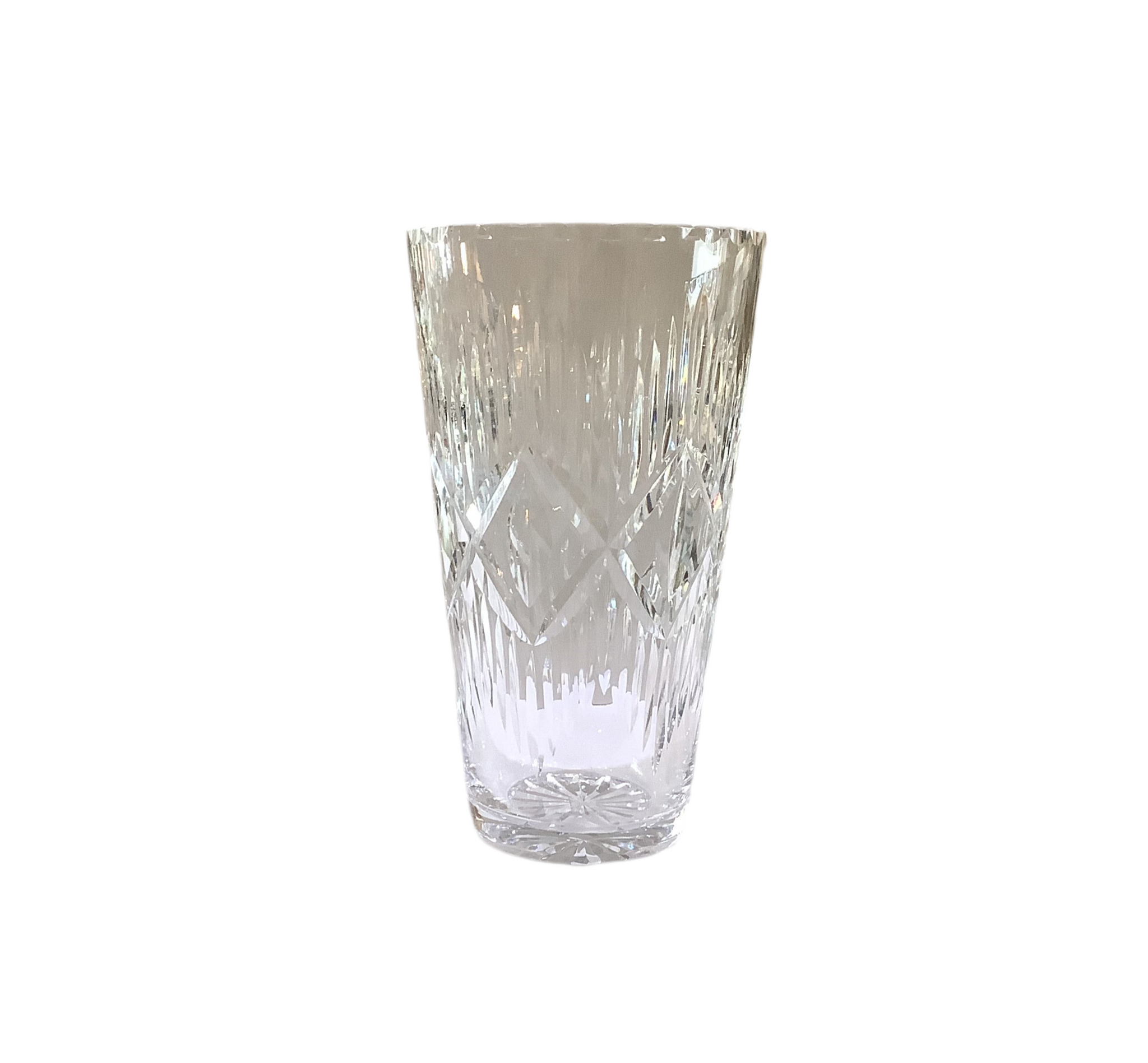 Vintage Crystal Vase 9"