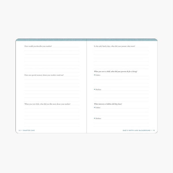 Dad's Story - Keepsake Memory Book