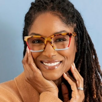 Birdie -  Tokyo Tortoise Colorblock Readers by Peepers