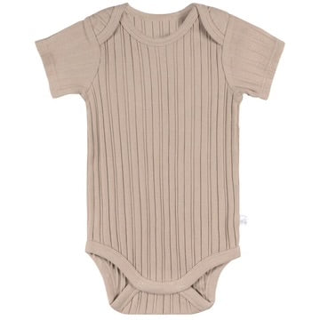 Short Sleeve Tan Bodysuits - 3pk