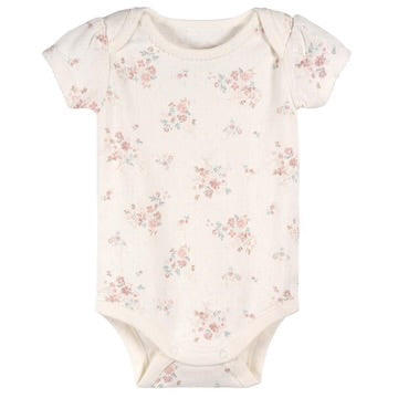 Short Sleeve Pink Bodysuits - 3pk