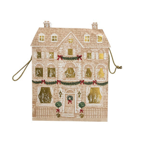 Holiday House Shaped Large Gift Bag