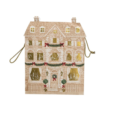 Holiday House Shaped Large Gift Bag