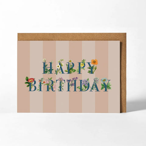 Happy Birthday Wildflowers Card