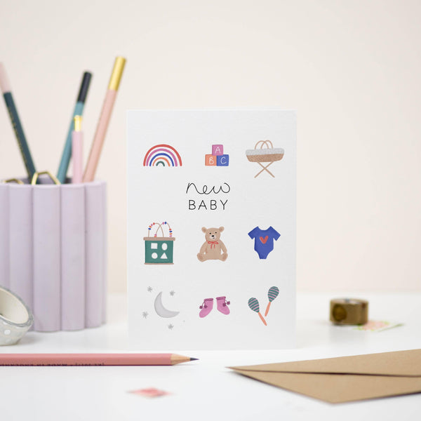 New Baby Toy Card