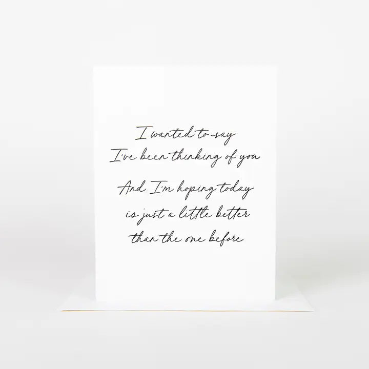 I Wanted To Say Sympathy Card