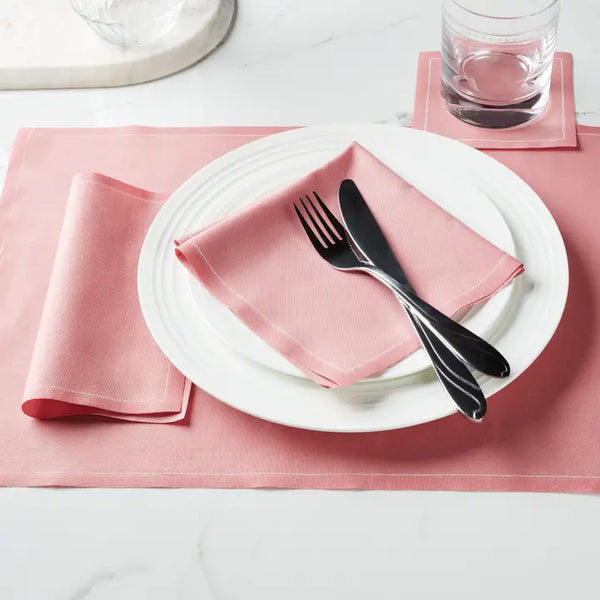 Dusty Pink Cotton Cocktail Napkins 50 Pieces