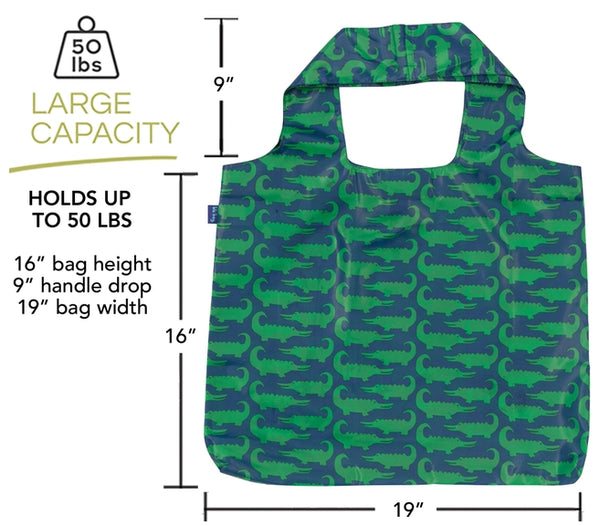 Alligator Reusable Shopper Tote