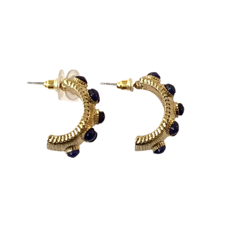 Cobalt Blue & Gold Earrings