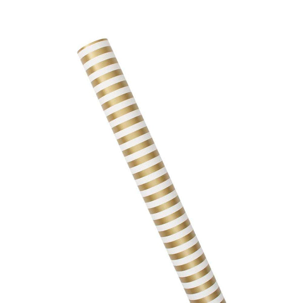 Club Stripe Gold/Silver Reversible Roll Wrap