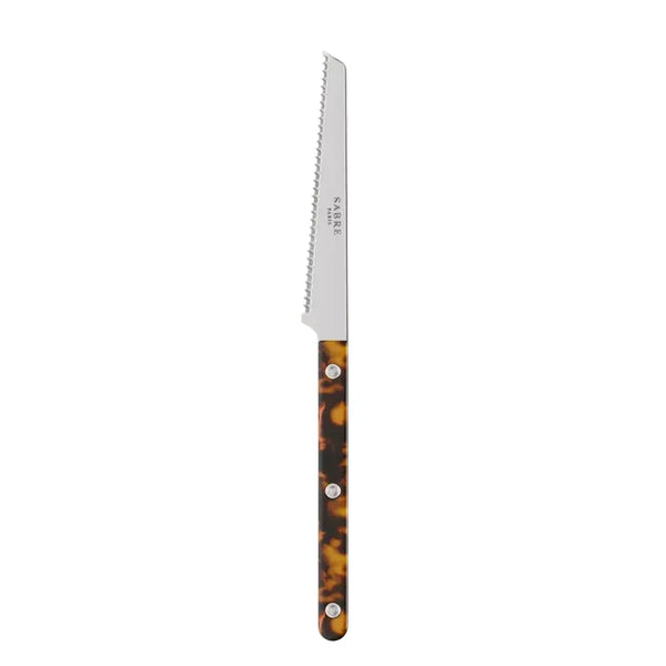 Sabre Bistrot Tortoise Tomato Knife - Faux Tortoise