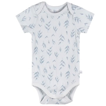 Short Sleeve Blue Bodysuits - 3pk