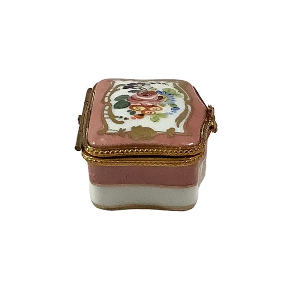 Vintage Hand-Painted French Porcelain Trinket Box