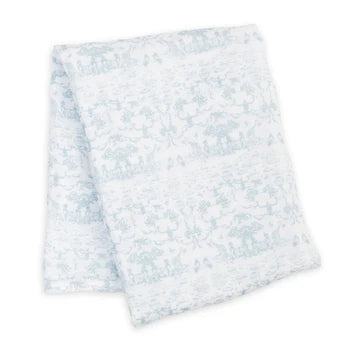 Cotton Muslin Swaddle Blanket - Toile